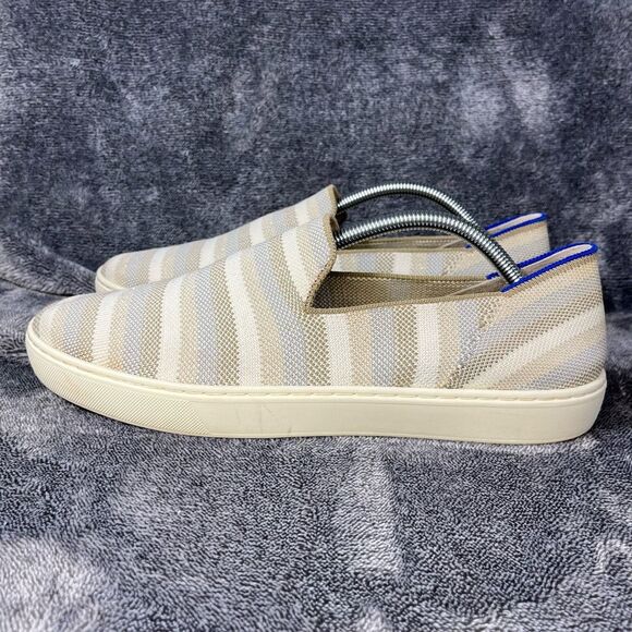 Rothys Golden Stripe Original Slip On Sneakers Size 11.5 - Picture 1 of 9